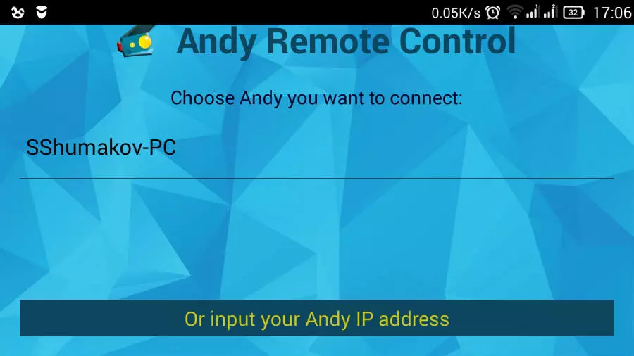 Thumbnail: How to use a smartphone as a controller in Andy?